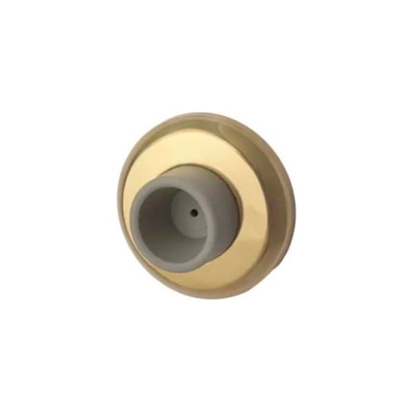 Yale Commercial Rockwood Wall Stop - Concave, 2-1/2"Dia Bright Brass 85797 - main